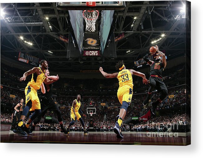 Lebron James Acrylic Print featuring the photograph Lebron James #58 by Nathaniel S. Butler