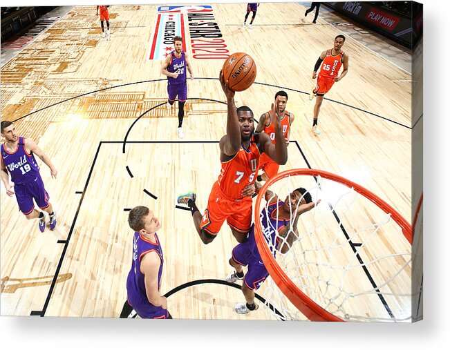 Eric Pashchall Acrylic Print featuring the photograph 2020 NBA All-Star - Rising Stars Game #6 by Nathaniel S. Butler