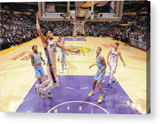 Nba Pro Basketball Acrylic Print featuring the photograph Ben Simmons by Andrew D. Bernstein