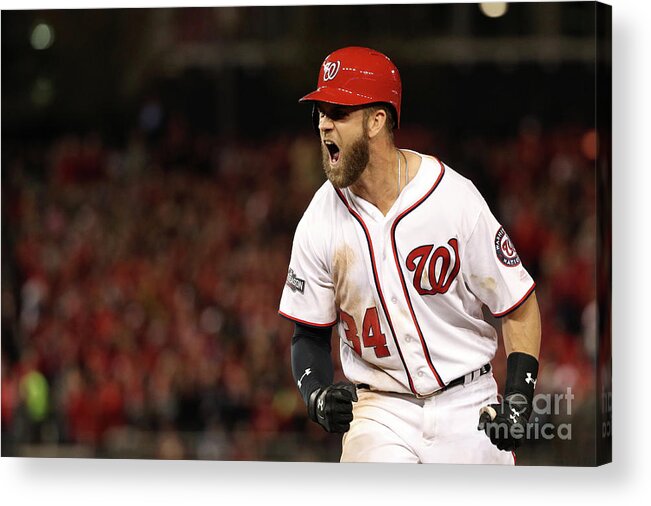 Three Quarter Length Acrylic Print featuring the photograph Bryce Harper by Patrick Smith