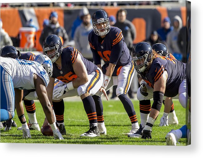 People Acrylic Print featuring the photograph Detroit Lions v Chicago Bears #6 by Kena Krutsinger