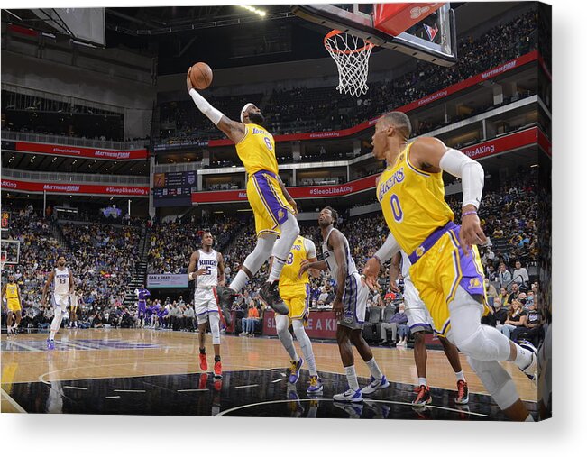 Nba Pro Basketball Acrylic Print featuring the photograph Lebron James by Rocky Widner