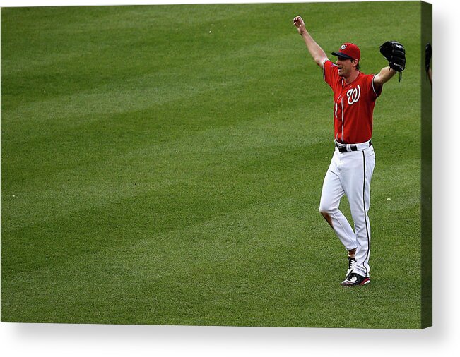 People Acrylic Print featuring the photograph Max Scherzer #6 by Rob Carr