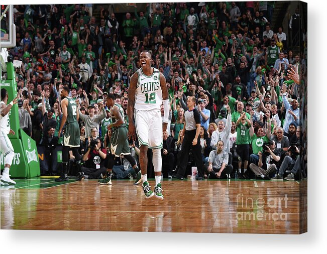 Nba Pro Basketball Acrylic Print featuring the photograph Terry Rozier by Brian Babineau