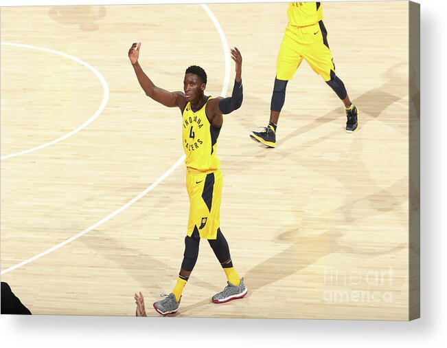 Playoffs Acrylic Print featuring the photograph Victor Oladipo by Nathaniel S. Butler