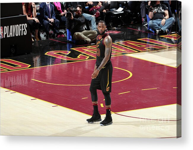 Lebron James Acrylic Print featuring the photograph Lebron James #61 by Nathaniel S. Butler