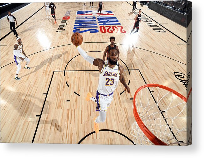 Playoffs Acrylic Print featuring the photograph Lebron James by Andrew D. Bernstein