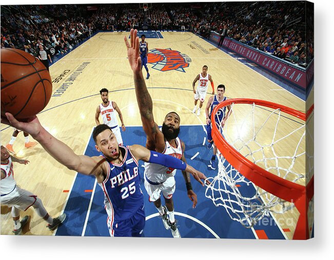 Sports Ball Acrylic Print featuring the photograph Ben Simmons by Nathaniel S. Butler