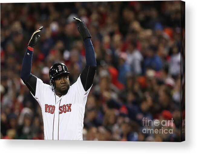 Crowd Acrylic Print featuring the photograph David Ortiz by Elsa