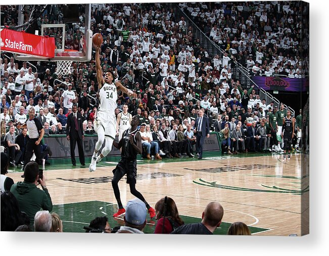 Playoffs Acrylic Print featuring the photograph Giannis Antetokounmpo by Nathaniel S. Butler