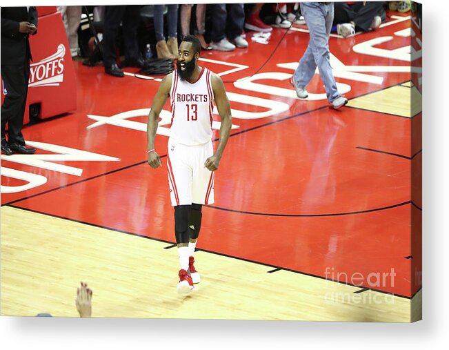 Playoffs Acrylic Print featuring the photograph James Harden by Nathaniel S. Butler