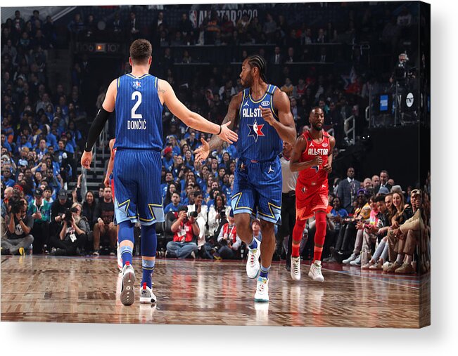 Luka Doncic Acrylic Print featuring the photograph Kawhi Leonard #7 by Nathaniel S. Butler