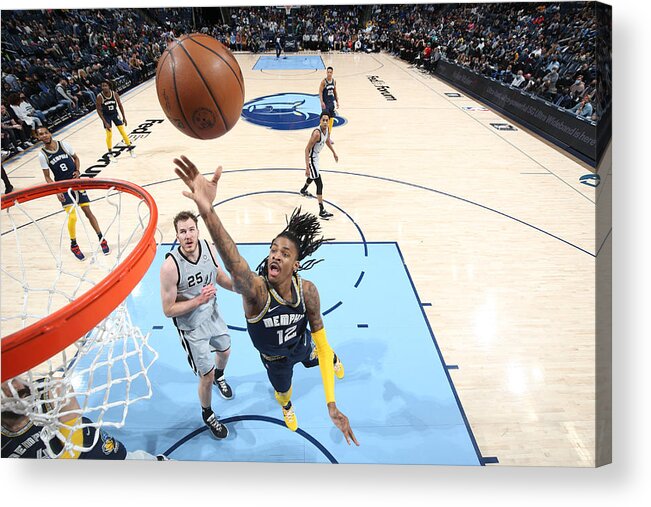 Nba Pro Basketball Acrylic Print featuring the photograph San Antonio Spurs v Memphis Grizzlies by Joe Murphy