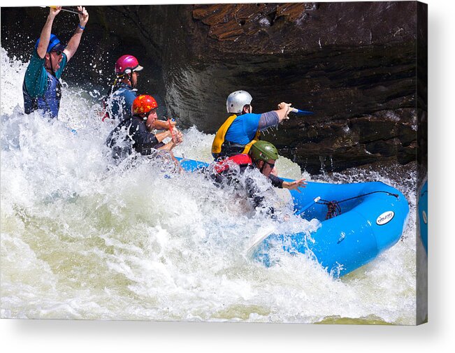 Vacations Acrylic Print featuring the photograph Whitewater on The Gauley #7 by Mountainberryphoto