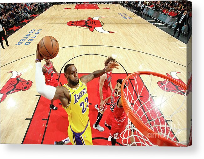 Nba Pro Basketball Acrylic Print featuring the photograph Lebron James by Nathaniel S. Butler
