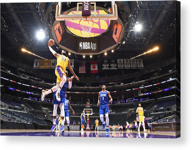 Lebron James Acrylic Print featuring the photograph Lebron James #71 by Andrew D. Bernstein