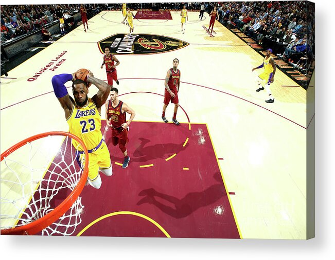Lebron James Acrylic Print featuring the photograph Lebron James #72 by Nathaniel S. Butler