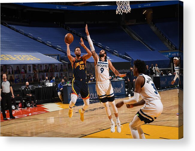 Stephen Curry Acrylic Print featuring the photograph Stephen Curry #75 by Noah Graham
