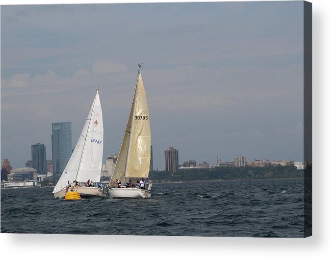  Acrylic Print featuring the photograph The race #77 by Jean Wolfrum