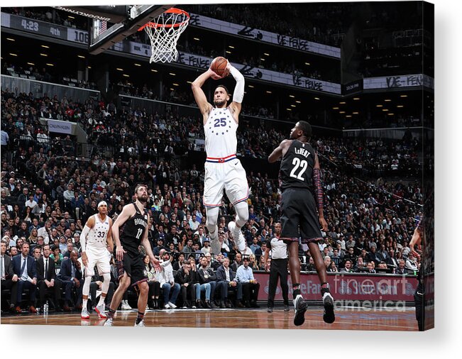 Playoffs Acrylic Print featuring the photograph Ben Simmons by Nathaniel S. Butler