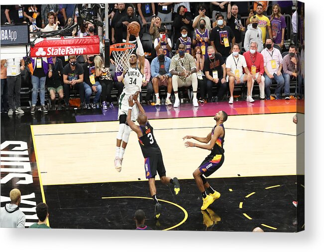 Playoffs Acrylic Print featuring the photograph Giannis Antetokounmpo by Joe Murphy