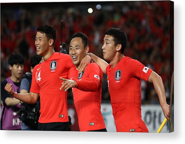 International Match Acrylic Print featuring the photograph South Korea v Honduras - International Friendly #8 by Chung Sung-Jun