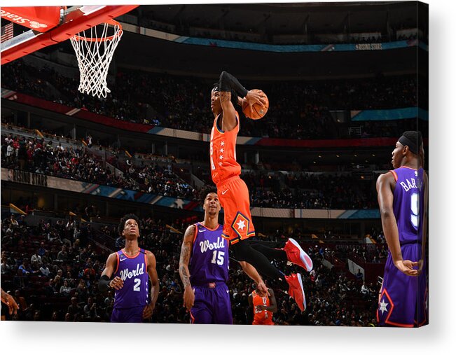 Ja Morant Acrylic Print featuring the photograph 2020 NBA All-Star - Rising Stars Game #9 by Jesse D. Garrabrant