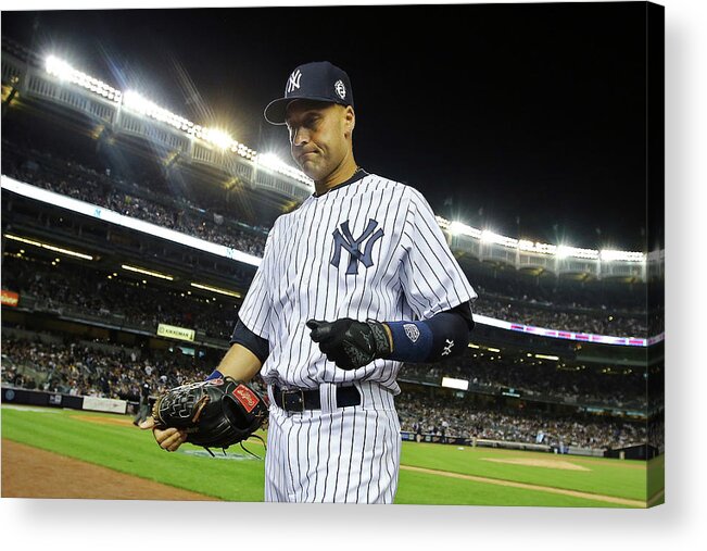 People Acrylic Print featuring the photograph Derek Jeter by Al Bello