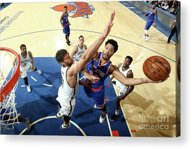 Derrick Rose Acrylic Print featuring the photograph Derrick Rose by Nathaniel S. Butler