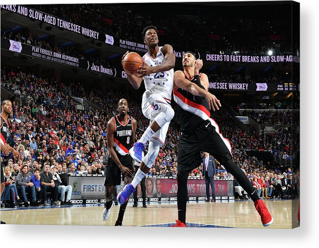 Nba Pro Basketball Acrylic Print featuring the photograph Jimmy Butler by Jesse D. Garrabrant