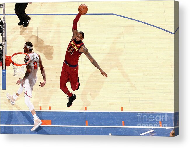 Lebron James Acrylic Print featuring the photograph Lebron James by Nathaniel S. Butler