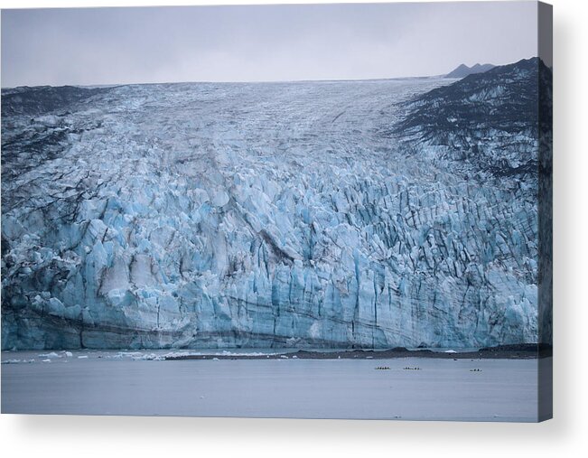 Glacier Bay National Park Acrylic Print featuring the photograph A Close Glacier Glimpse by Ed Williams