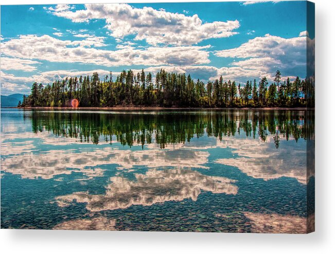 Lake Acrylic Print featuring the photograph A Deep Reflection by Pamela Dunn-Parrish