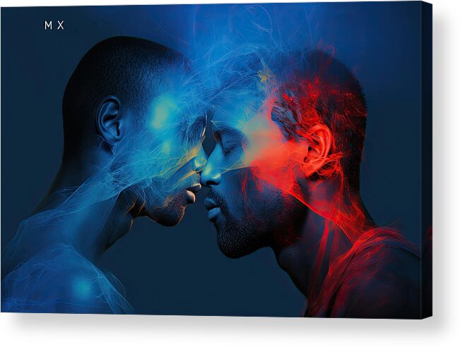 Man Acrylic Print featuring the photograph A Love between two men by My Head Cinema