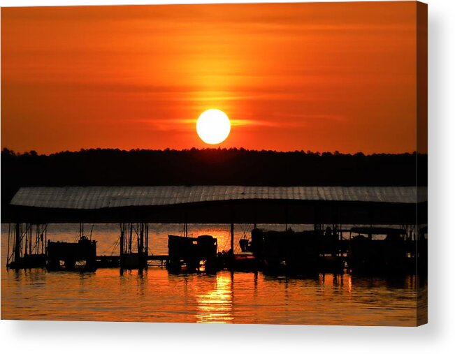Sunrise Acrylic Print featuring the photograph A Monday Sun Day by Ed Williams