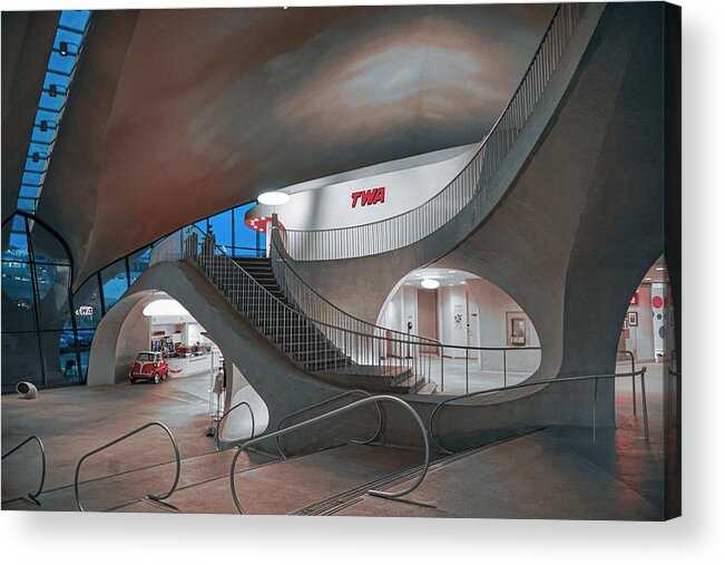 Airport Acrylic Print featuring the photograph A Terminal at JFK Inside by Matthew Bamberg