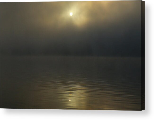 Lake Acrylic Print featuring the photograph A Three Drip Sunrise by Ed Williams