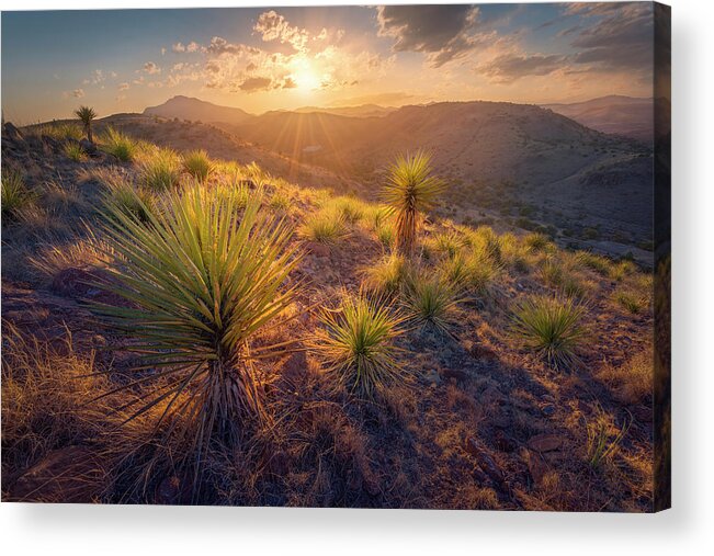 Indian Lodge Acrylic Print featuring the photograph Above the Desert by Slow Fuse Photography