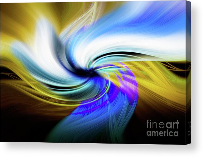 Abstract Acrylic Print featuring the photograph Abstraction 11 Who Has Seen The Wind by Bob Christopher