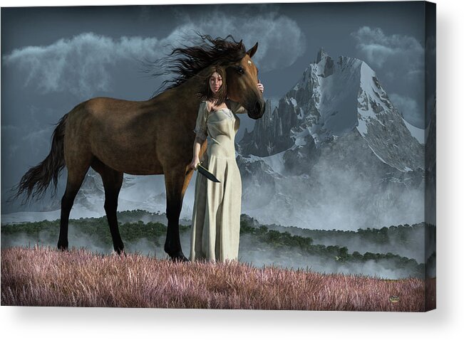 After The Storm Acrylic Print featuring the digital art After the Storm by Daniel Eskridge