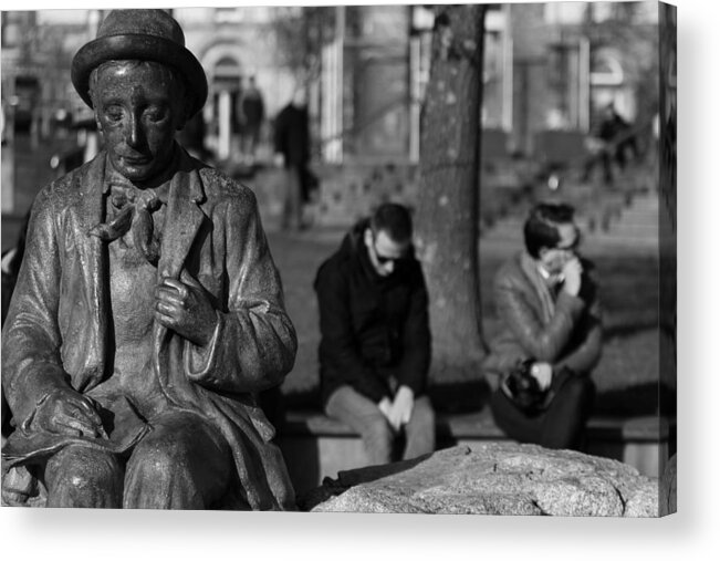 Afternoon In The Park - Galway Acrylic Print featuring the photograph Afternoon In The Park - Galway by Gene Taylor