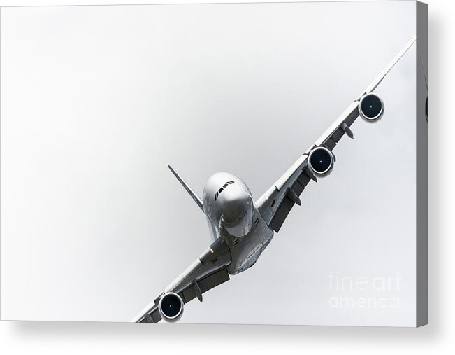 Airplane Acrylic Print featuring the photograph Airbus A380 by Rastislav Margus