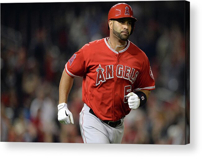 American League Baseball Acrylic Print featuring the photograph Albert Pujols by Patrick Smith