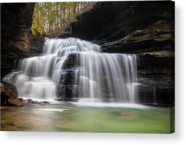 Waterfall Acrylic Print featuring the photograph All About Waterfalls by Jordan Hill