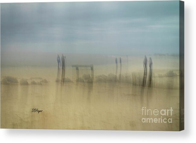 Beach Acrylic Print featuring the photograph Altered Reality 50 - An Impressionism Beach Scene by DB Hayes