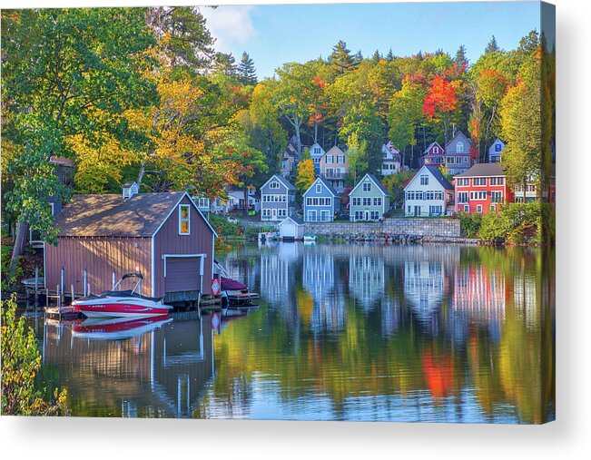 Alton Bay Acrylic Print featuring the photograph Alton Bay at Lake Winnipesaukee New Hampshire by Juergen Roth