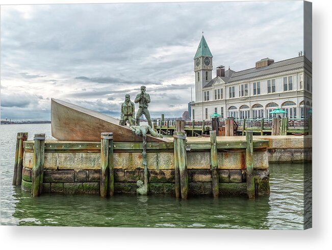 American Merchant Marine Memorial Acrylic Print featuring the photograph American Merchant Marine Memorial by Cate Franklyn