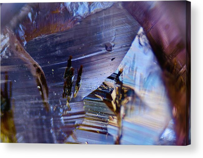Amethyst Acrylic Print featuring the photograph Amethyst Crystal by Neil R Finlay