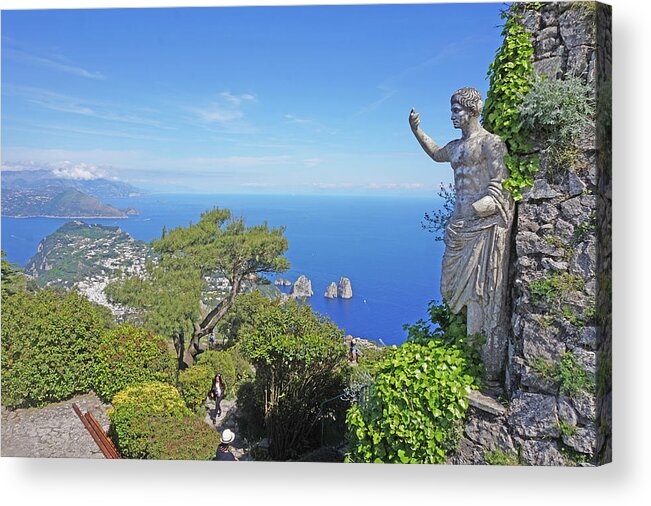 Monte Solaro Acrylic Print featuring the photograph Anacapri, Italy by Yvonne Jasinski