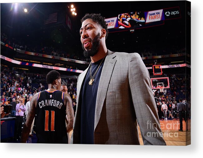 Following Acrylic Print featuring the photograph Anthony Davis by Michael Gonzales